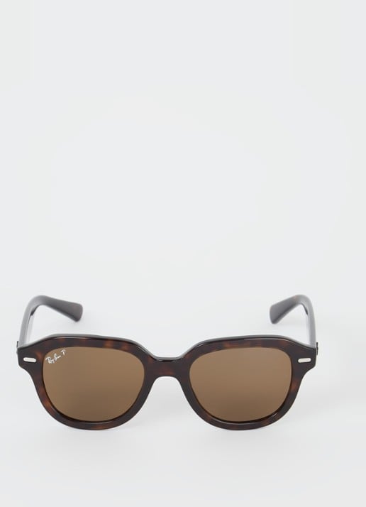 Ray-Ban Erik zonnebril gepolariseerd RB4398  - detail lichtbruin