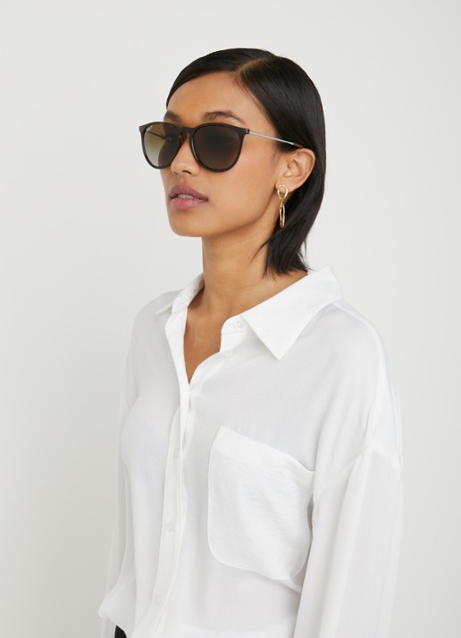Ray-Ban Erika zonnebril gepolariseerd RB4171 - voorkant 2 bruin