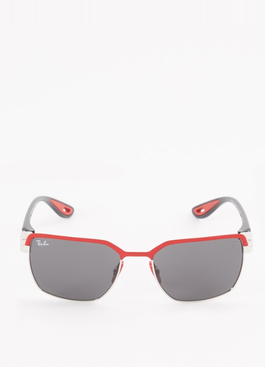 Ray-Ban Ferrari zonnebril RB3743M - detail zilver