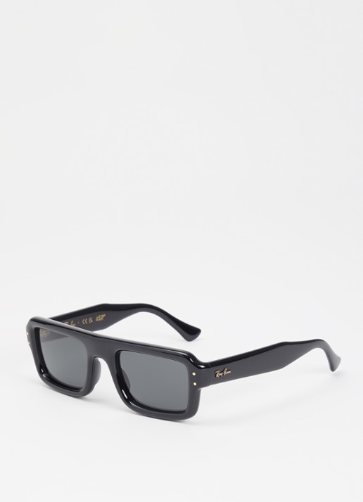 Ray-Ban Flacko Puffer zonnebril RB4954 - voorkant 3 zwart