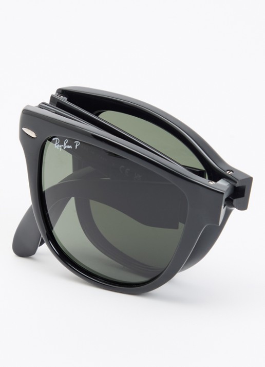 Ray-Ban Folding Classic wayfarer zonnebril RB4105  - detail 4 zwart
