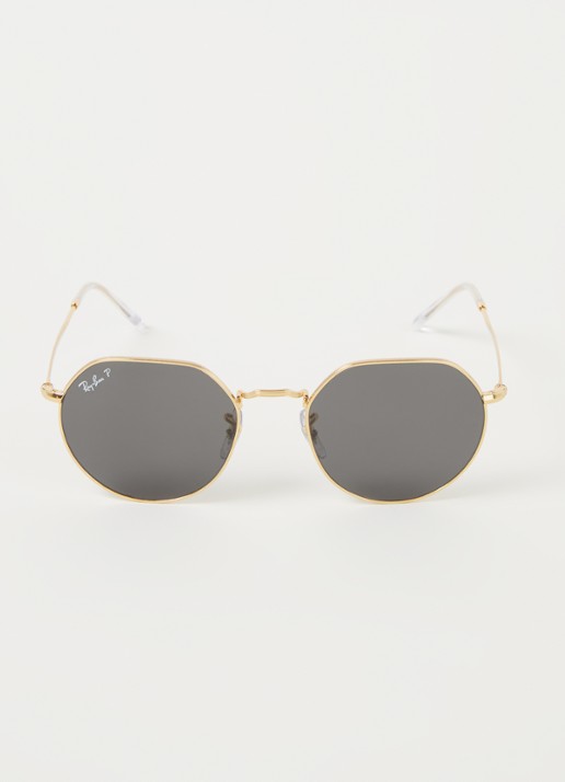 Ray-Ban Jack zonnebril gepolariseerd RB3565 - voorkant 4 goud