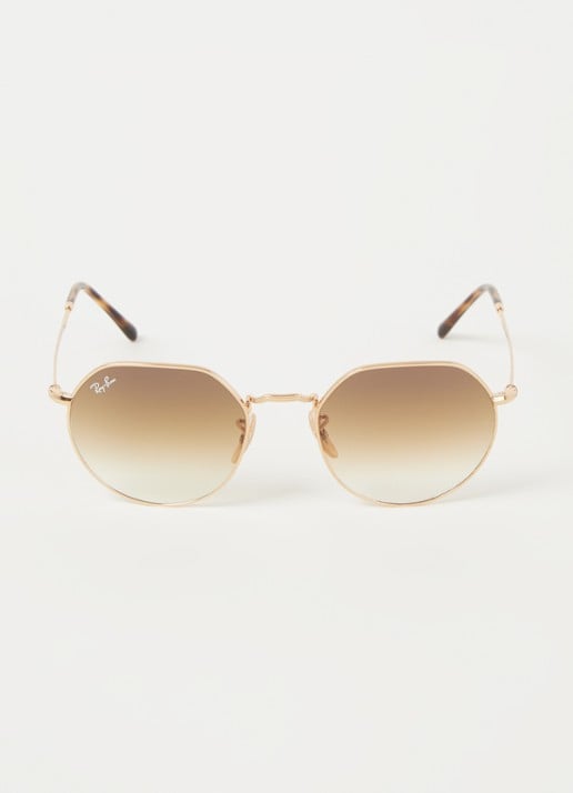 Ray-Ban Jack zonnebril RB3565 - voorkant 2 donkerbruin