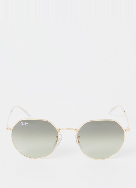 Ray-Ban Jack zonnebril RB3565 - detail 2 goud