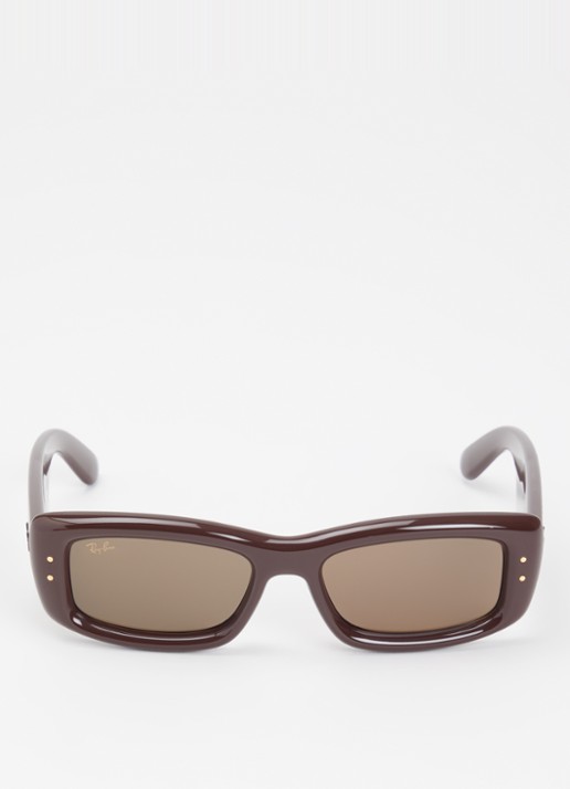 Ray-Ban Kiliane Puffer zonnebril RB4944 - detail bruin