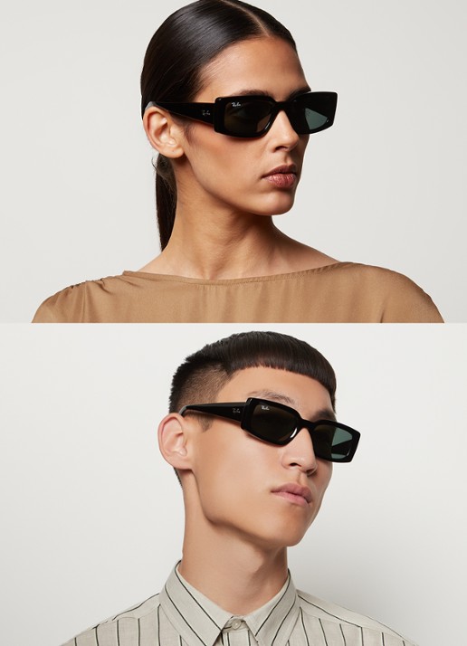 Ray-Ban Kiliane zonnebril RB4395 - voorkant 2 zwart