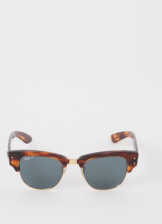 Ray-Ban Mega Clubmaster zonnebril gepolariseerd RB0316S - detail bruin