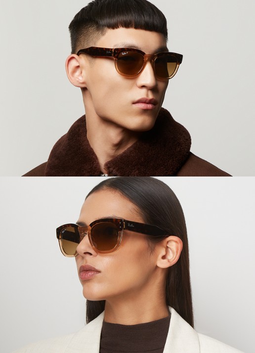 Ray-Ban Mega Hawkeye zonnebril RB0298S  - voorkant 5 bruin