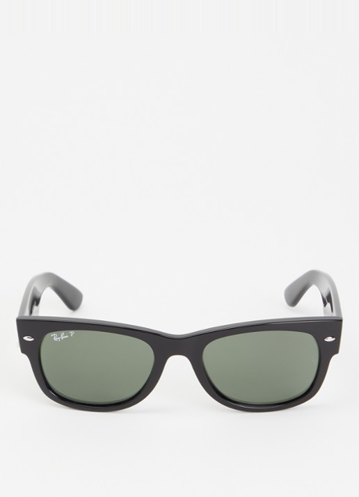 Ray-Ban Mega Wayfarer II zonnebril gepolariseerd RB0832S - detail zwart