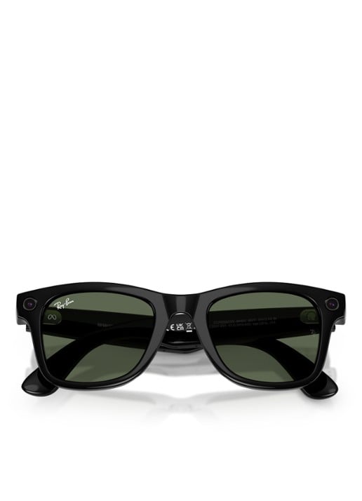 Ray-Ban Meta Wayfarer zonnebril RW4012 - detail 4 zwart-04