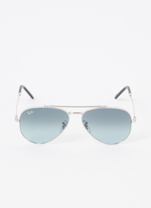 Ray-Ban New Aviator zonnebril RB3625 - detail zilver