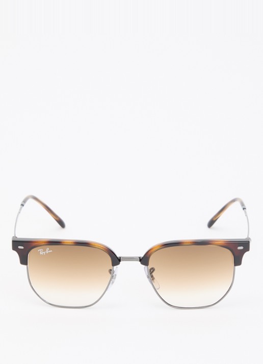 Ray-Ban New Clubmaster zonnebril RB4416  - detail bruin