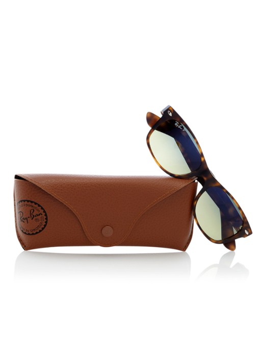 Ray-Ban New Wayfarer zonnebril gepolariseerd RB2132 - detail 2 bruin