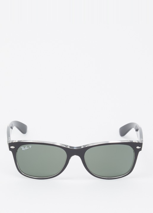 Ray-Ban New Wayfarer zonnebril gepolariseerd RB2132 - detail 2 zwart