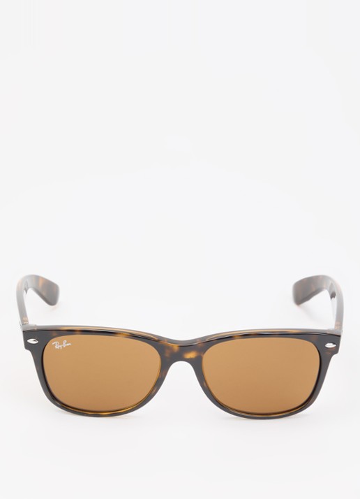 Ray-Ban New Wayfarer zonnebril RB2132 - detail 2 donkerbruin