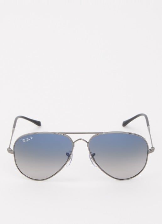 Ray-Ban Old Aviator zonnebril gepolariseerd RB3825 - detail 2 zilver