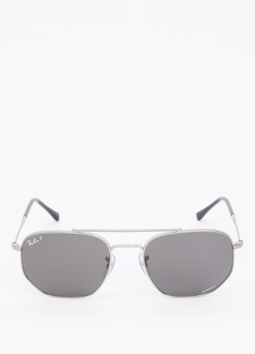 Ray-Ban Piloten zonnebril RB3707  - detail grijs