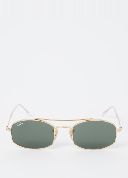 Ray-Ban Piloten zonnebril RB3719 - detail 3 goud