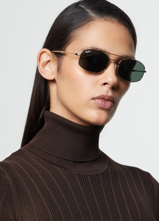 Ray-Ban Piloten zonnebril RB3719 - voorkant 2 goud