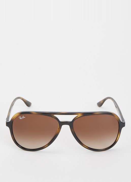 Ray-Ban Piloten zonnebril RB4376 - detail 2 donkerbruin