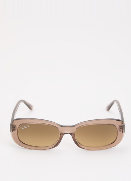 Ray-Ban Retro zonnebril gepolariseerd RB2221 - detail donkerbeige