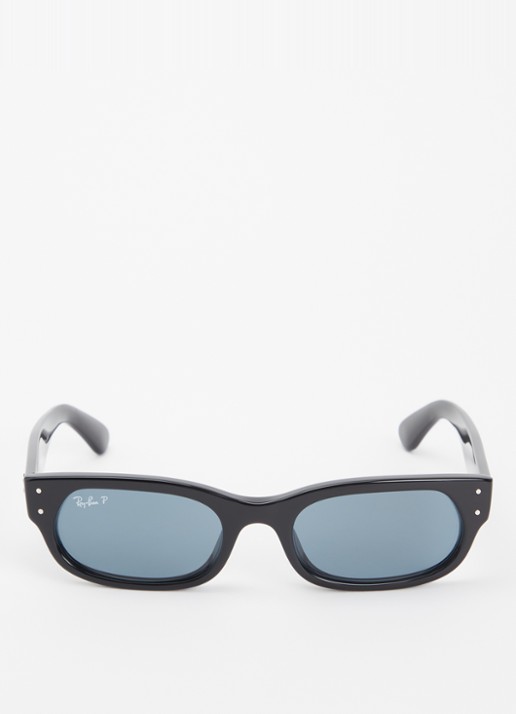 Ray-Ban Retro zonnebril gepolariseerd RB2236F - detail zwart