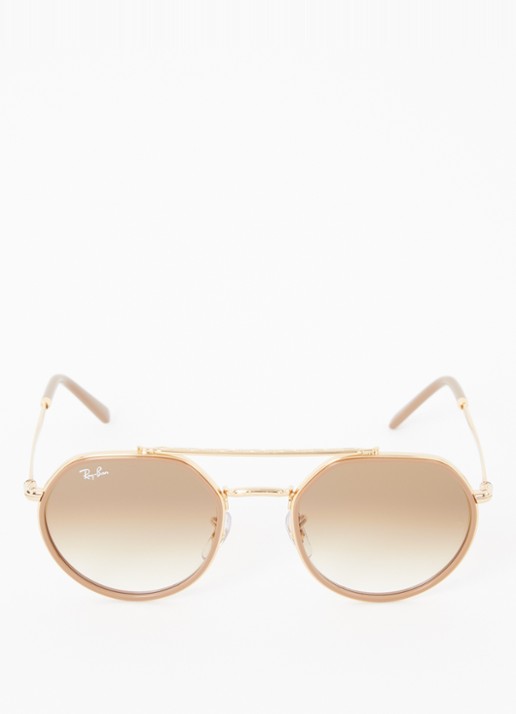 Ray-Ban Retro zonnebril RB3765 - detail goud