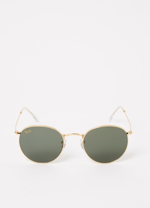 Ray-Ban Round Metal zonnebril RB3447 - voorkant 2 goud