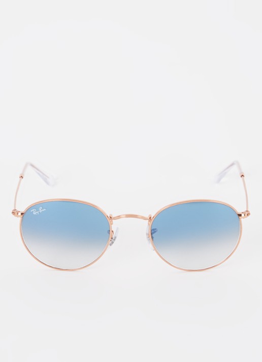 Ray-Ban Round Metal zonnebril RB3447 - detail roségoud