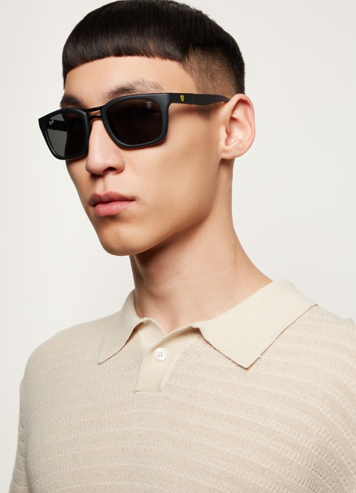 Ray-Ban Scuderia Ferrari zonnebril RB8362M  - voorkant 2 zwart