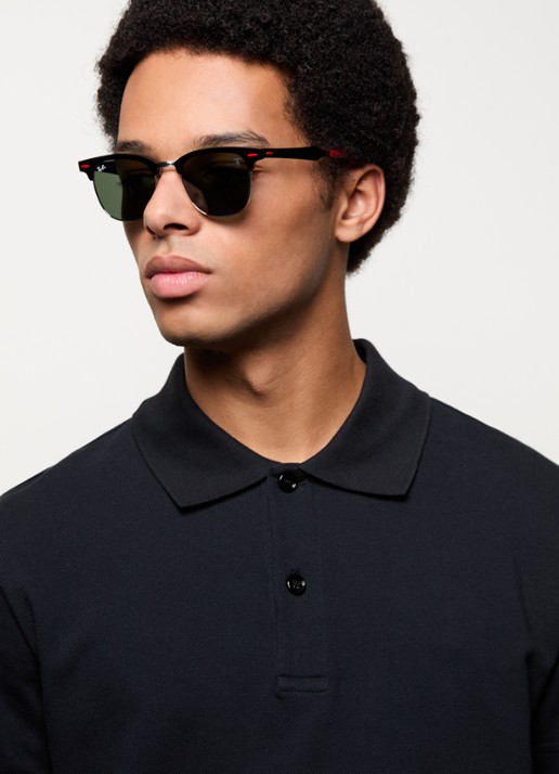 Ray-Ban Scuderia zonnebril RB3807M - voorkant 2 zwart
