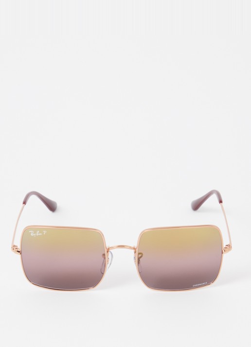 Ray-Ban Square 1971 Classic zonnebril gepolariseerd RB1971 - detail 2 goud