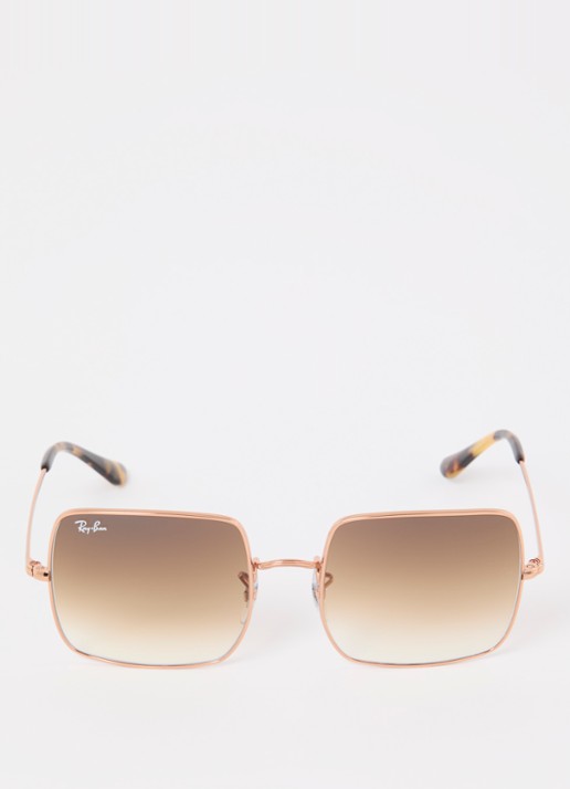 Ray-Ban Square zonnebril RB1971 - detail roségoud