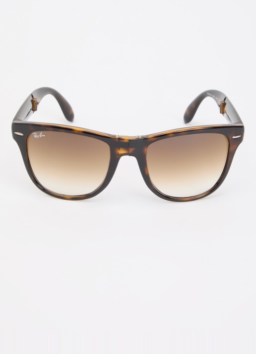 Ray-Ban Wayfarer Folding Classic zonnebril RB4105 - detail bruin