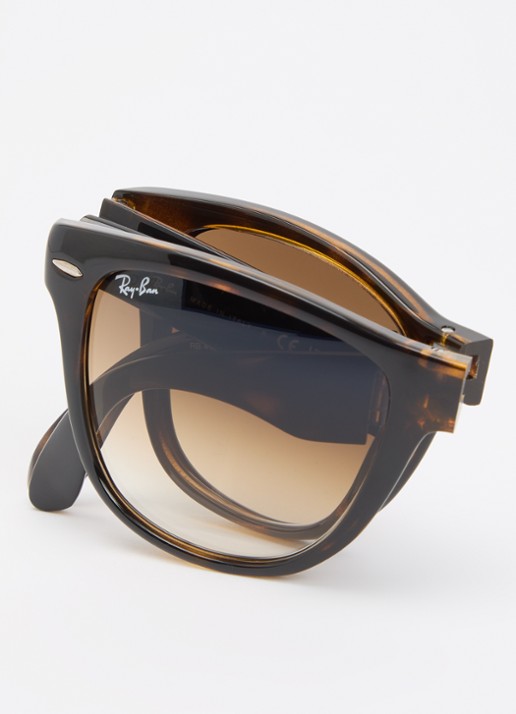 Ray-Ban Wayfarer Folding Classic zonnebril RB4105 - detail 4 bruin