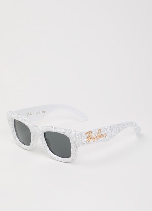 Ray-Ban Wayfarer Puffer Crystal zonnebril RB4940B