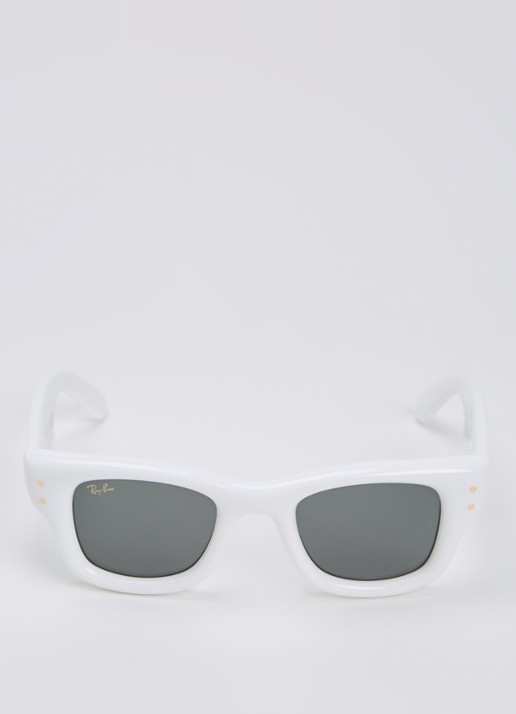 Ray-Ban Wayfarer Puffer zonnebril RB4940 - detail wit