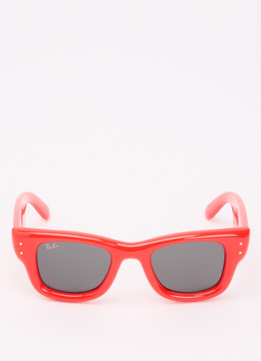 Ray-Ban Wayfarer Puffer zonnebril RB4940 - detail rood