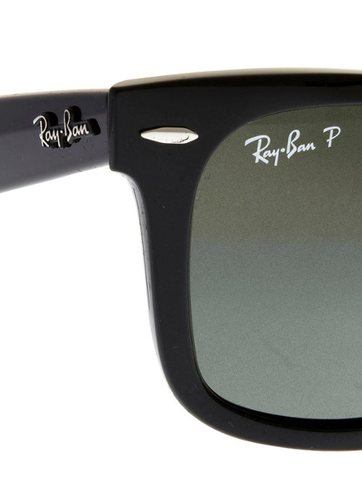 Ray-Ban Wayfarer zonnebril gepolariseerd RB2140 - detail 3 zwart