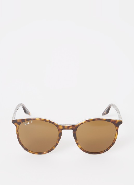 Ray-Ban Wayfarer zonnebril gepolariseerd RB2204 - detail donkerbruin