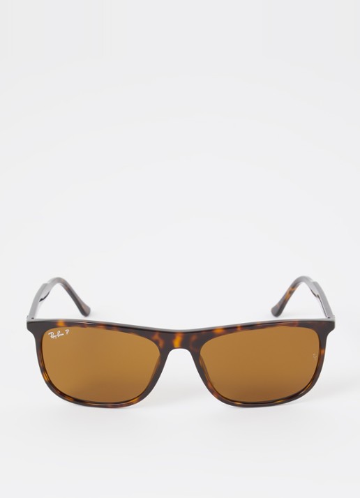 Ray-Ban Wayfarer zonnebril gepolariseerd RB2216 - detail donkerbruin