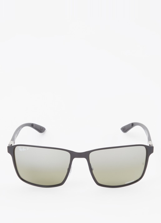 Ray-Ban Wayfarer zonnebril gepolariseerd RB3721CH - detail zwart