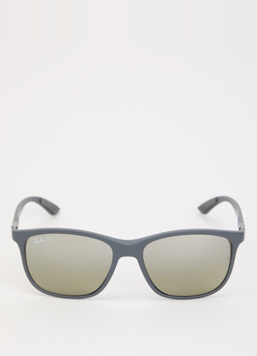 Ray-Ban Wayfarer zonnebril gepolariseerd RB4330CH - detail 2 grijs