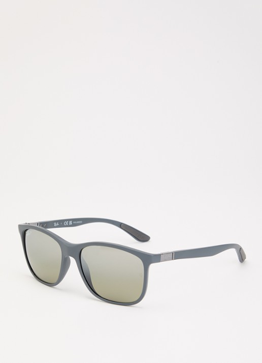 Ray-Ban Wayfarer zonnebril gepolariseerd RB4330CH - voorkant grijs