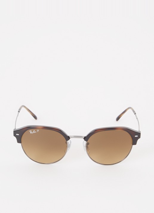 Ray-Ban Wayfarer zonnebril gepolariseerd RB4429 - detail donkerbruin