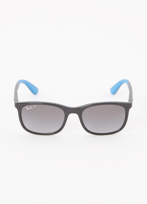 Ray-Ban Wayfarer zonnebril gepolariseerd RB9076S - voorkant 4 zwart
