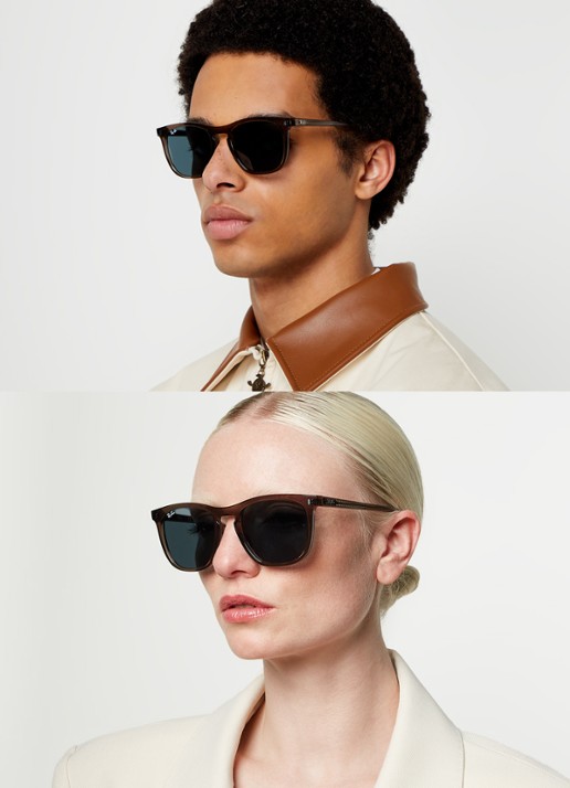 Ray-Ban Wayfarer zonnebril RB2210 - voorkant 2 zand