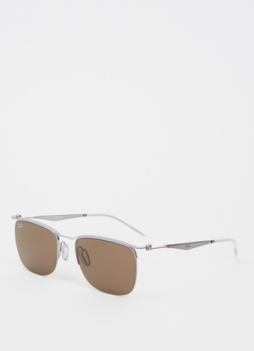 Ray-Ban Wayfarer zonnebril RB8850 - voorkant 4 zilver
