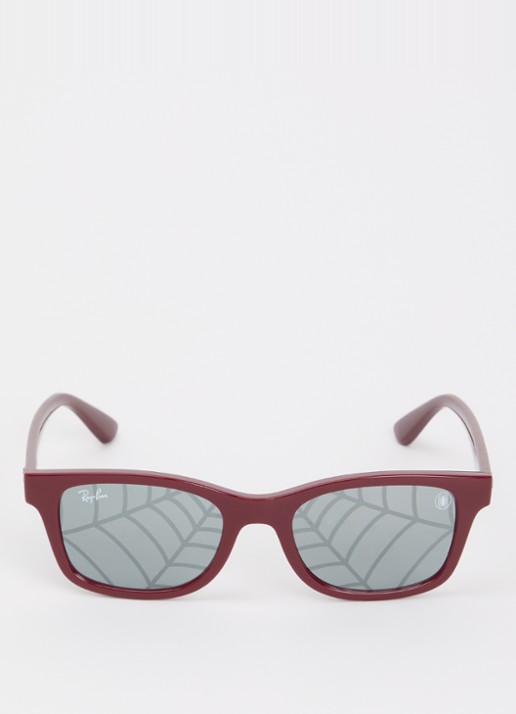 Ray-Ban Wayfarer zonnebril RB9086S - detail donkerrood
