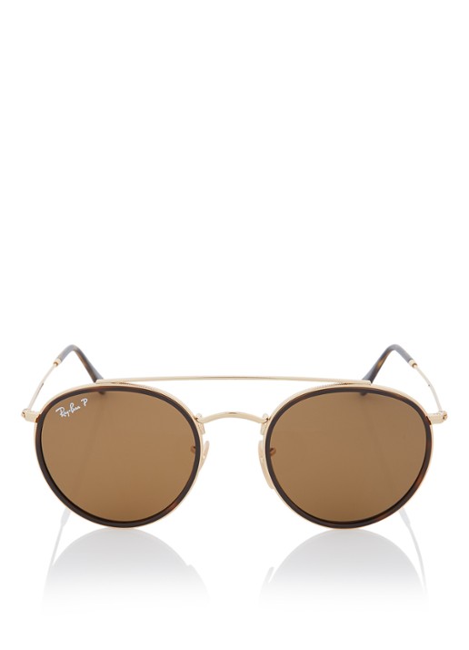 Ray-Ban Zonnebril gepolariseerd RB3647N  - voorkant 2 goud